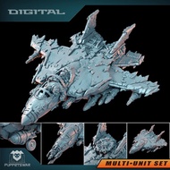 Warhammer Orc Fighter Airplane Vehicle War Chess Board Game Painting DIY 3D Printing 40K White Model