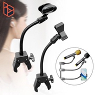 [Blesiya] Gooseneck Microphone Arm Stand Gooseneck Mic Stand Flexible with Round Pipe Clamp Micropho
