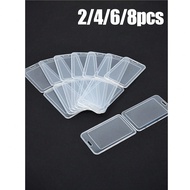 2/4/6/8-Piece All-In-One Pp Card Holder, Transparent Double-Sided Badge, Plastic Work Badge, Employe