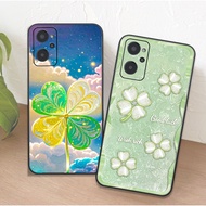 Case for Realme 9i with four-leaf clover print