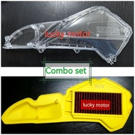 JRP PENUTUP KOTAK ANGIN TELUS AIR FILTER COVER TRANSPARENT QJ MOTOR AX200 AX200S AX 200 ABS QJMOTOR