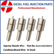 DLLA154S324N413หัวฉีดหัวฉีดน้ำมันดีเซล4ชิ้นสำหรับ ISUZU N ชุด F 4BD1 6BG1 4BG1 6BB1 6BD1 หัวฉีดน้ำมั