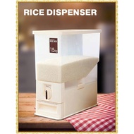 Rice Dispenser 10kg 15kg Rice Box Storage / Bekas Simpanan Beras Pencatu Beras 15kg
