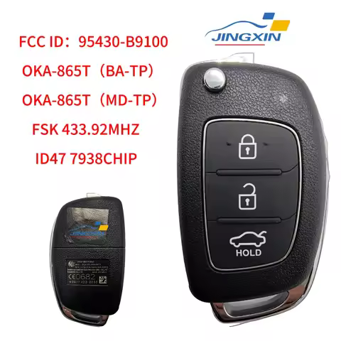 Jingxin CN020077 Original Key ID47CHIP 433MHz FCC:95430-B9100 OKA-865T (BA –TP) For Hyundai Elantra