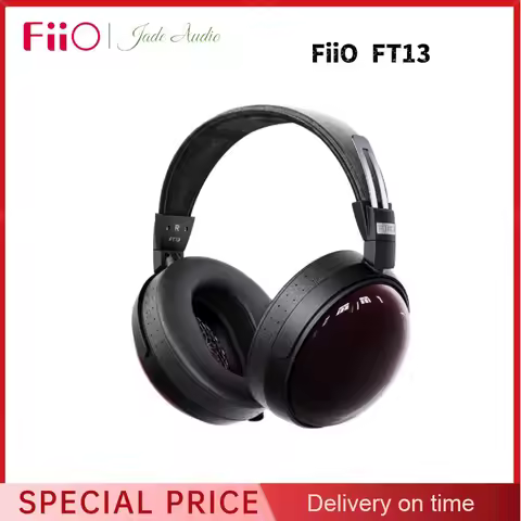 FiiO FT13 60mm Dynamic Driver Closed-Back Over-Ear Headphones Professional HIFI Wired Monitoring Big