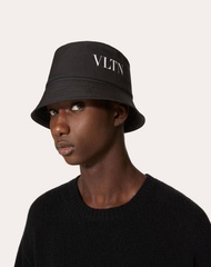 Topi Bucket Hat Valentin VLTN Bucket Hat Cotton Black Size 49 Original