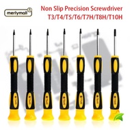MERLYMALL Torx Screwdriver, Plastic T3/T4/T5/T6/T7H/T8H/T10H Disassembly Repair Tools, Practical Wit