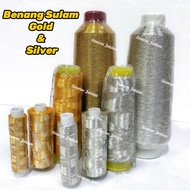 Benang Sulam Dolphin Gold & Silver /Benang Sulam Tekat/Embroidery Thread Benang Sulam Emas / Benang 