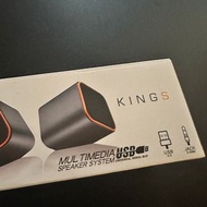 搬屋清！$50！全新KINGS USB揚聲器喇叭 播歌配件 電腦播放器 soundbars 方便接駁