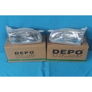 DEPO TAIWAN TOYOTA COROLLA AE111 EE111 OLD MODEL 1996 YEAR FRONT HEAD LAMP HEAD LIGHT DEPAN LAMPU BE