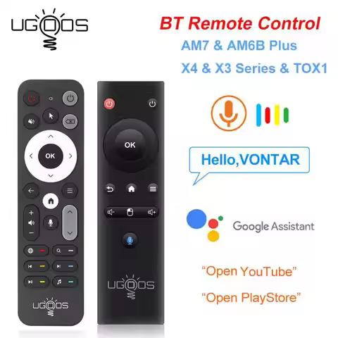 Original UGOOS UR01 UR02 BT Voice Remote Control with Gyroscope Replacement for Ugoos AM6 PLUS X4 Pr