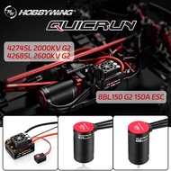 HOBBYWING QuicRun WP 8BL150 G2 150A 4274 2000KV 4268 2600KV Brushless ESC Motor Combo for 1/8 RC Mod