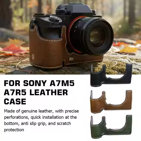 Half Camera Bag Protective Cover for sony ILCE-7V a7M5 a7R5, Shockproof Base Case Shell for sony Mir