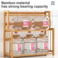 Rak Dapur Kayu 2/3/4 Layers Bamboo Kitchen Rack Rak Rempah Ratus Dapur Wooden Spice Rack Rak Barang 