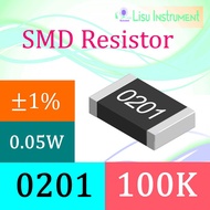100K 0201 ±1% Thick Film Resistors SMD Chip Resistor 1003 100KΩ