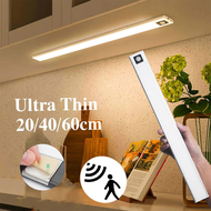 GLINK (BLACK)-10/20/40CM Wireless Ultra-thin Cabinet Under Lamp Rechargeable Intelligent Strip Light