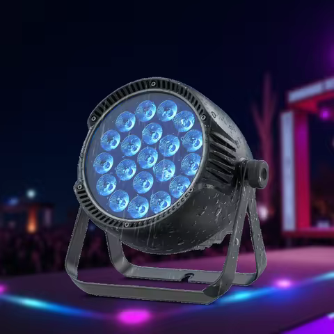 U'King RGBW 20X10W LED Par Lights IP65 Waterproof Outdoor Stage Light DMX Party Strobe Wash DJ Light