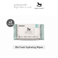 Applecrumby® Fresh Hydrating Wipes (80s x 2) – Ultra-Thick, Chlorine-Free, with Aloe & Cucumber Extr