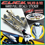 ← ✦ ◿ HONDA CLICK V4 & V3 CLICK VARIO FULL DECALS STICKER /HONDA CLICK STICKERS /HONDA CLICK ACCESS