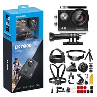 EK7000 4K30FPS 20MP Action Camera and 42 in 1 Action Camera Accessories Kit Bundle
