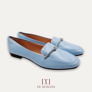 DEAR BLISS Viv Blue Round Toe Loafers