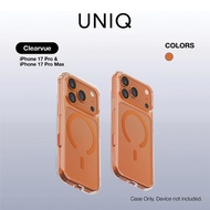 UNIQ Clearvue MagClick Case For iPhone 17 Pro (6.3)/17 Pro Max (6.9) - Orange
