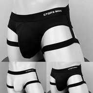 【BABYCITY】Men's Jockstrap Breathable Underwear Backless Jockstrap Briefs Underpants Thong