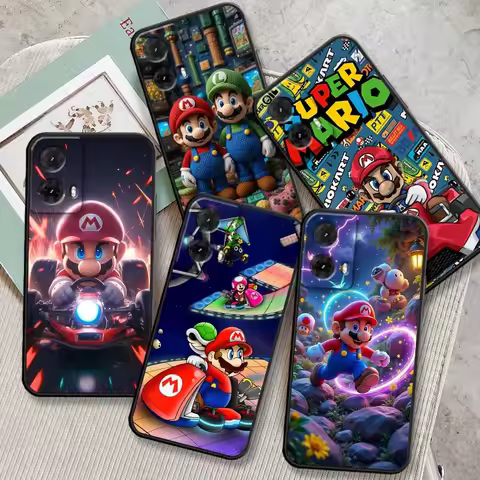 S-Super M-Mario B-Bros Phone Case For Motorola G85 Edge 50 G24 G35 G14 G04 40 G72 G34 G31 G Stylus G