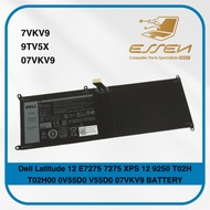 Dell 7VKV9 9TV5X 07VKV9 Latitude 12 E7275 7275 XPS 12 9250 T02H T02H00 0V55D0 V55D0 07VKV9 BATTERY
