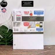 Five Star _ College Ruled Reinforced Filler Paper Plus Study App 27.9 cm x 21.5 cm 100 Sheets กระดาษ