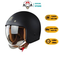 Royal M139 and ASIA-MT08 3/4 Motorcycle Helmets with tea smoke tinted goggles - Many sizes