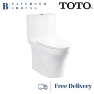 TOTO C889 One Piece Toilet Bowl | Rimless Tornado Flush Water Closet C889