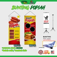 Bunting Popiah | Bunting Banner produk makanan readymade design boleh edit atau tambah info