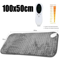 Electric Heating Pad 6-Level Fast Moist/Dry Neck Shoulder Back Pain Relief Therapy Mat Body Pain Rel