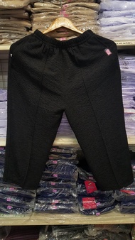 กางเกงหนังไก่ ขาสี่ส่วน มีไซส์จัมโบ้ กางเกงผ้าย่น กางเกงคนแก่ กางเกงอาม่า กางเกงหัวยางคนแก่ กางเกงเอวยาง