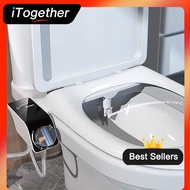 Non-electric Bidet Butt Wash Double Nozzle Woman Wash Bathroom Self-cleaning Toilet Seat Bidet Easy to lnstall