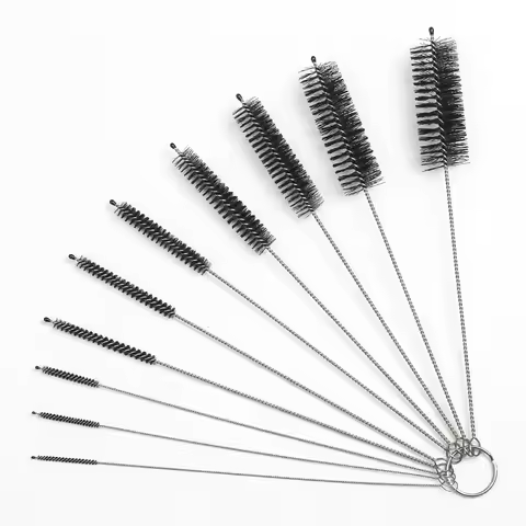10pcs/lot 210mm muti-function smoking pipe brush with drip protection pounchers clearing tool access