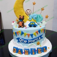 Kue ulang Tahun Bayi / Baby One month Cake/ Kue Bayi 1 bulan
