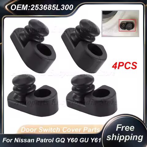 4PCS Door Switch Cover Parts Replacement Parts Car Door Switch Cover Parts For Nissan Patrol GQ Y60 