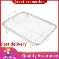 Stainless Steel Air Fryer Grill Basket Non-Stick Air Fryer Mesh Basket