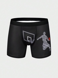 男子籃球框架印花短平褲