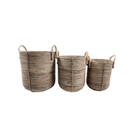 Cane Rattan Basket Holder (One Set) - Natural