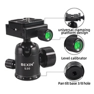 BEXIN S30 ball head aluminum alloy panoramic 360 degree photography tripod head for SLR camera tripo
