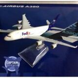 FEDEX A380 Aircraft Model 16cm Die-cast Metal Airplane Model Plane Kids Gift Toy