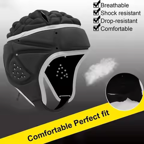 Rugby Soft Helmet Soccer Headgear Football Headguard for Children Safety Helmet Rugby Headguard Prot