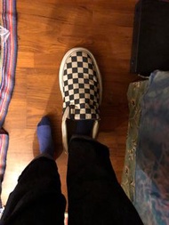 超巨型VANS棋盤格經典懶人鞋slip-on 旗艦店店頭品