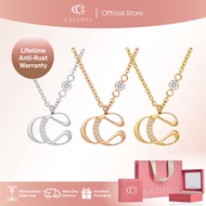 [ BUY 2 GET RM100 OFF + FREE GIFT ] CELOVIS Unbreakable You Cubic Zirconia Necklace (Gold/ Rose Gold