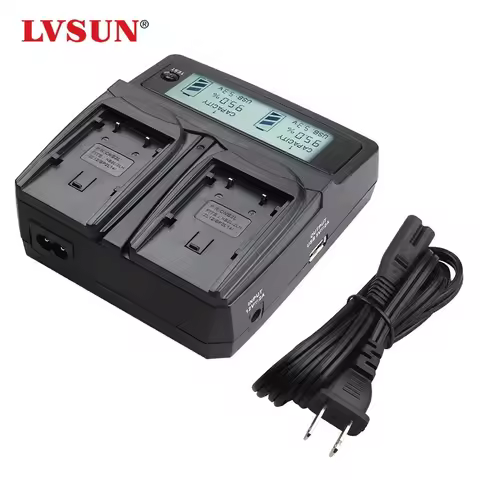 LVSUN Rechargeable Camera Battery NP-60 NP 60 NP60 Dual Car/AC Charger for FUJIFILM FUJI FinePix M60
