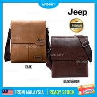 AVOSKY Jeep Buluo PU Leather Sling Bag Men's Shoulder Bags Beg