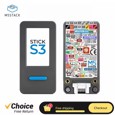 M5Stack StickS3 StickC PLUS2 Upgraded Version ESP32-S3 8MB Programmable Controller BT WiFi For IoT P